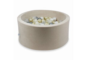 Ballenbak - 300 ballen - beige - 90x40cm - velvet