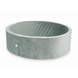 Ballenbak - 130x40cm - grijs - rond - zonder ballen