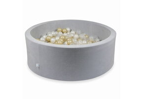 Ballenbak - lichtgrijs - 500 ballen - rond - 110x40cm