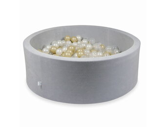 Ballenbak - lichtgrijs - 500 ballen - rond - 110x40cm