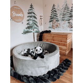 Ballenbak - lichtgrijs - 500 ballen - rond - 110x40cm