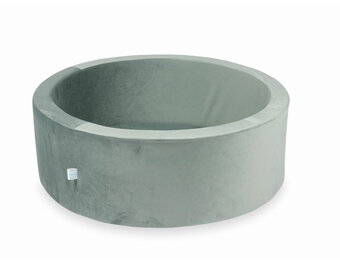 Ballenbak - grijs - 90x30cm - rond - zonder ballen