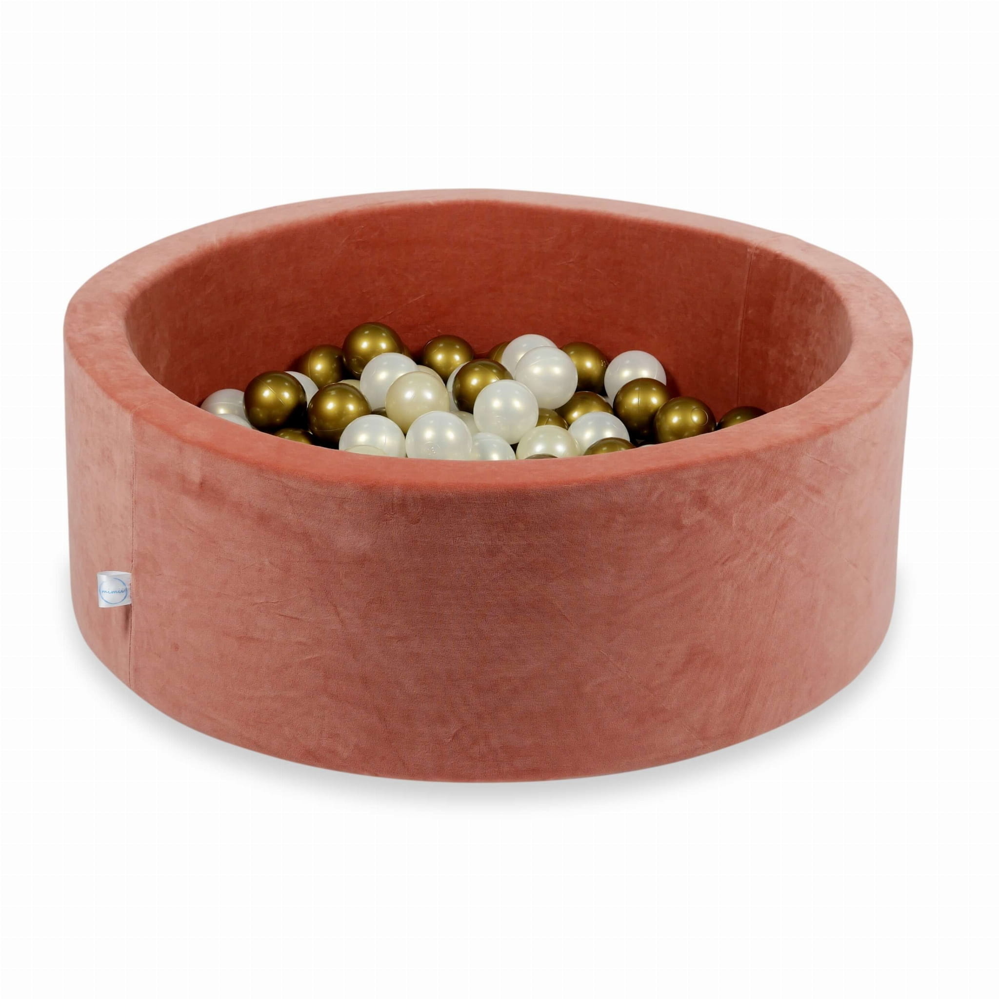 Ballenbak - 200 ballen - velvet - terra - 90x30cm - rond