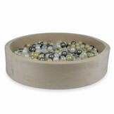 Ballenbak - rond - 600 ballen - 130x30cm - beige