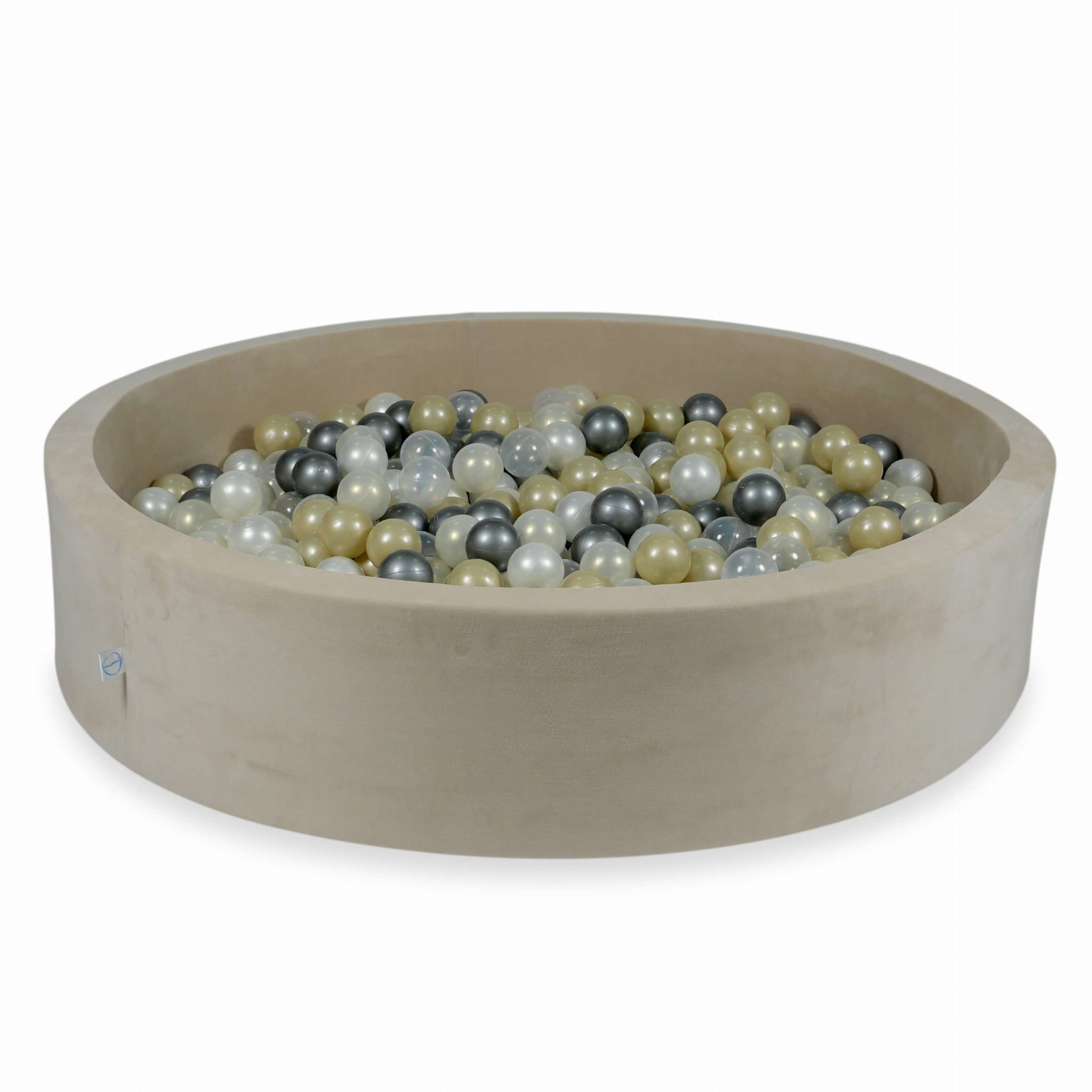 Ballenbak - rond - 600 ballen - 130x30cm - beige