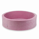 Ballenbak - rond - 110x30cm - roze - zonder ballen