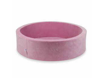 Ballenbak - rond - 110x30cm - roze - zonder ballen