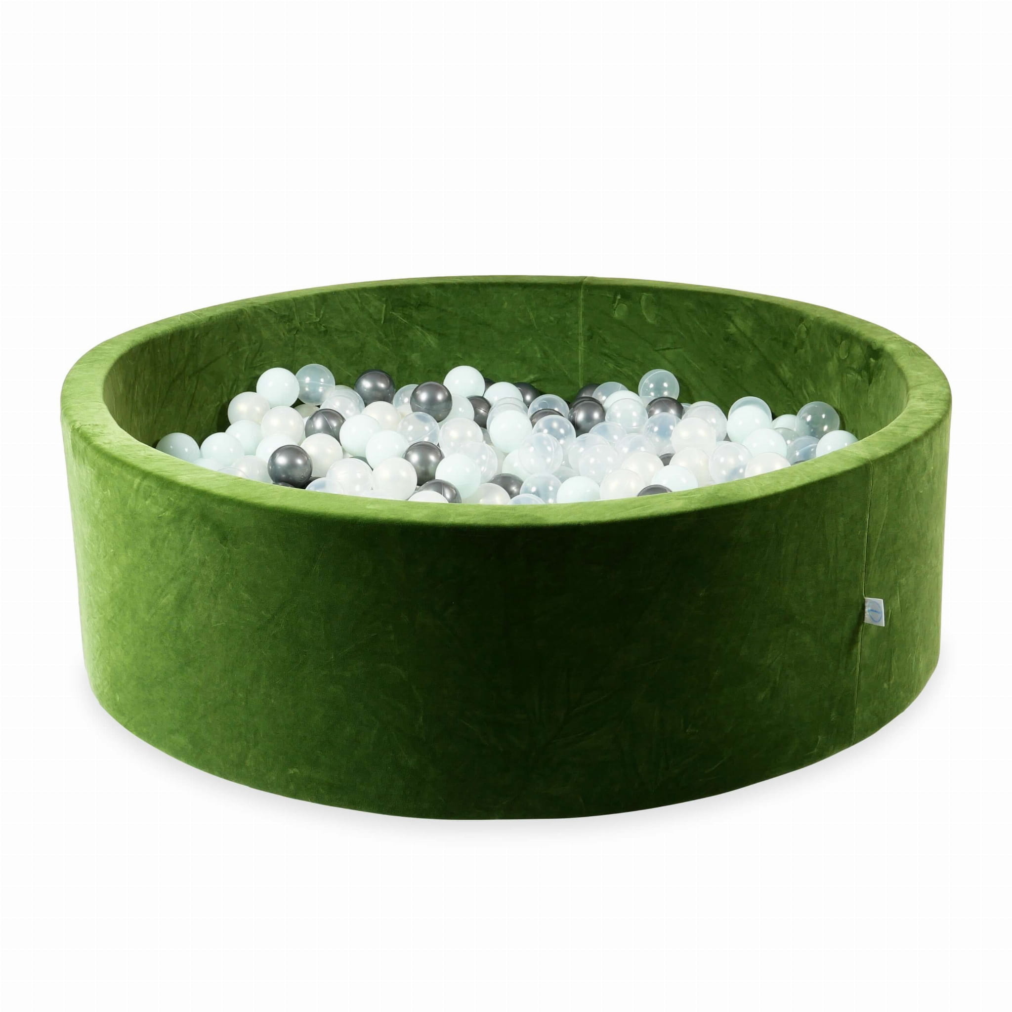 Ballenbak - 700 ballen -130x40cm - velvet - zacht olijfgroen