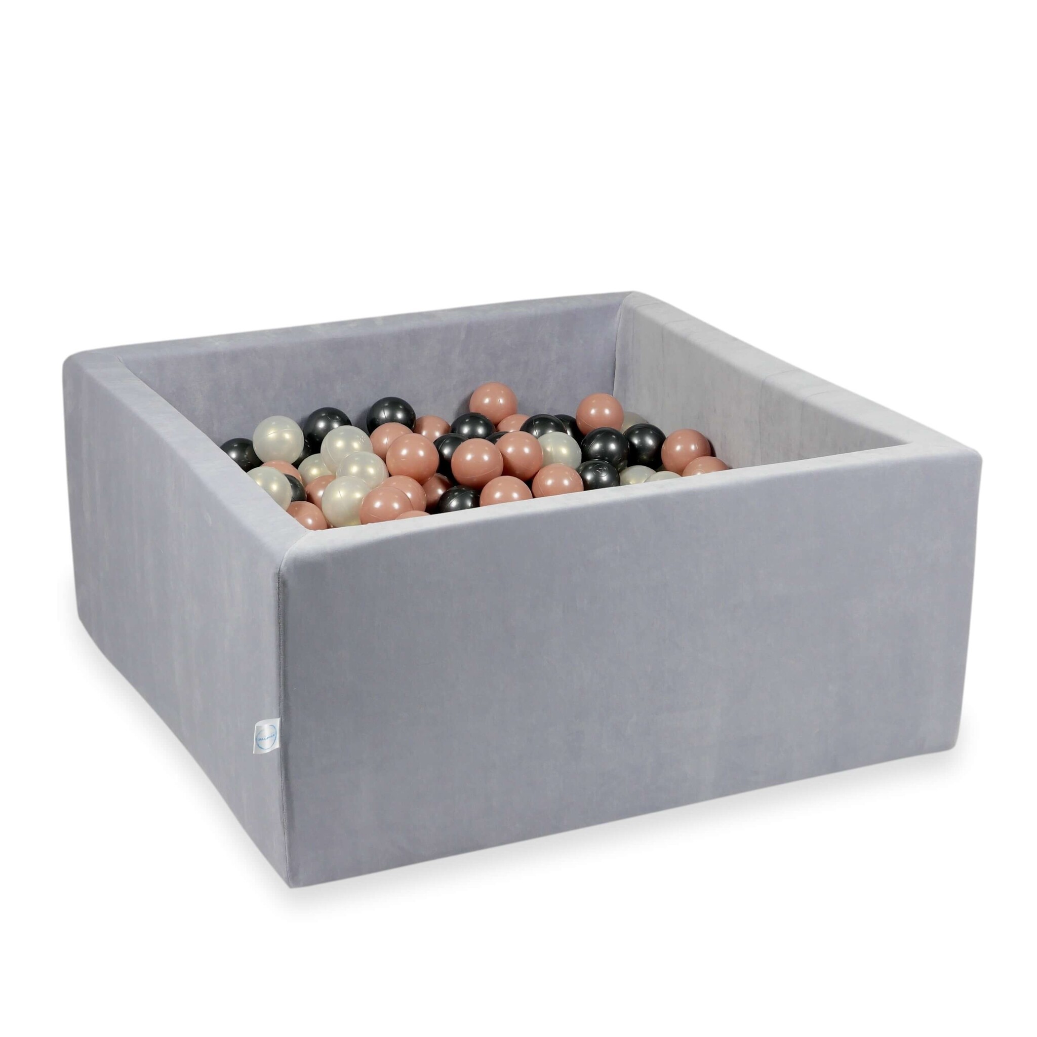 Ballenbak - lichtgrijs - 90x90x40cm - 600 ballen - vierkant