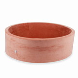 Ballenbak - 130x40cm - zonder ballen - terra - velvet - rond