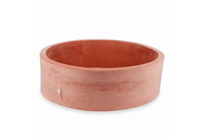 Ballenbak - 130x40cm - zonder ballen - terra - velvet - rond