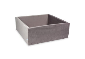 Ballenbak - velvet - lichtpaars - zonder ballen - 110x110x40cm