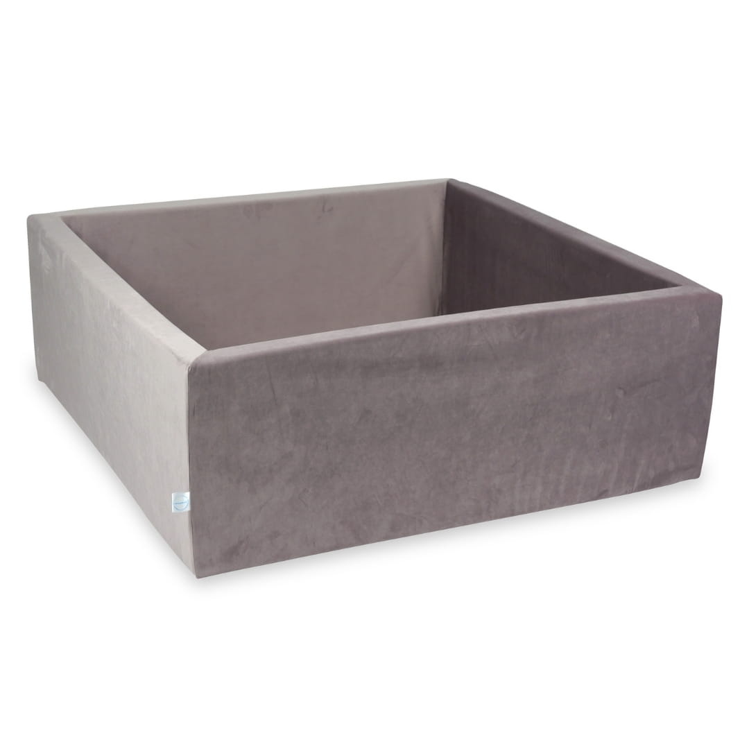 Ballenbak - velvet - lichtpaars - zonder ballen - 110x110x40cm