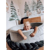 Ballenbak - velvet - lichtgrijs - 500 ballen - 110x40cm