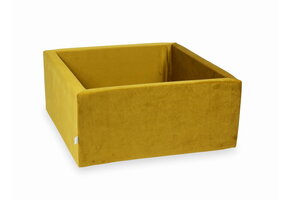 Ballenbak - zonder ballen - 90x90x40cm - velvet - goud