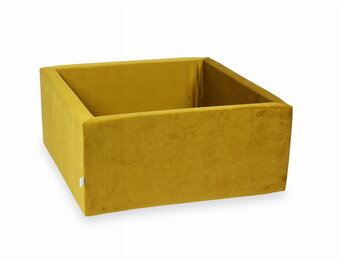 Ballenbak - zonder ballen - 90x90x40cm - velvet - goud