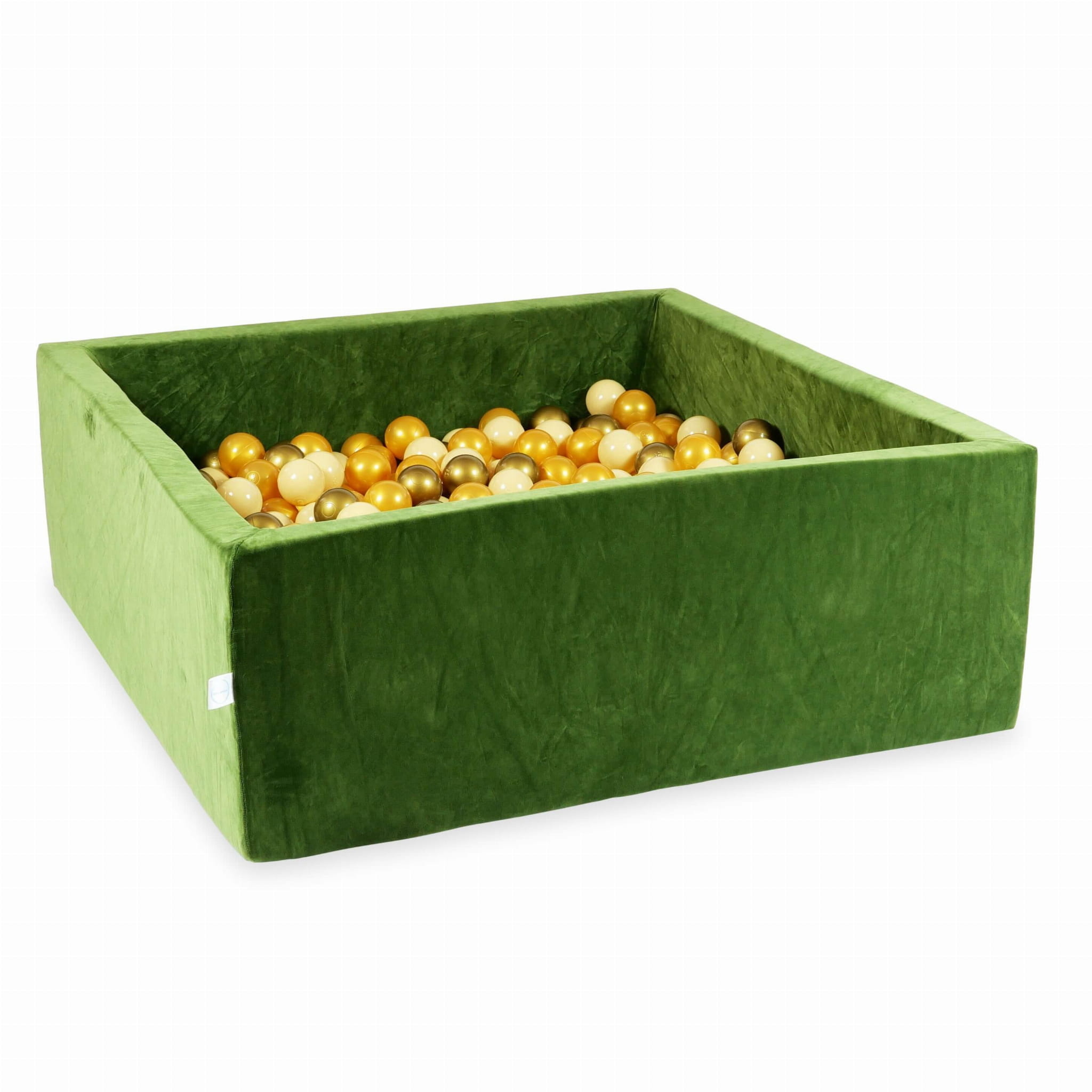 Ballenbak - 600 ballen - olijfgroen, goud - 110x110x40cm