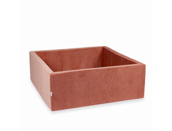 Ballenbak - zonder ballen 110x110x40cm - terra - vierkant