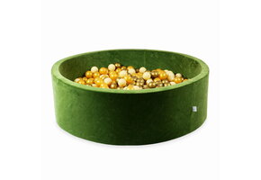 Ballenbak - 700 ballen - 130x40cm - zacht olijfgroen - rond