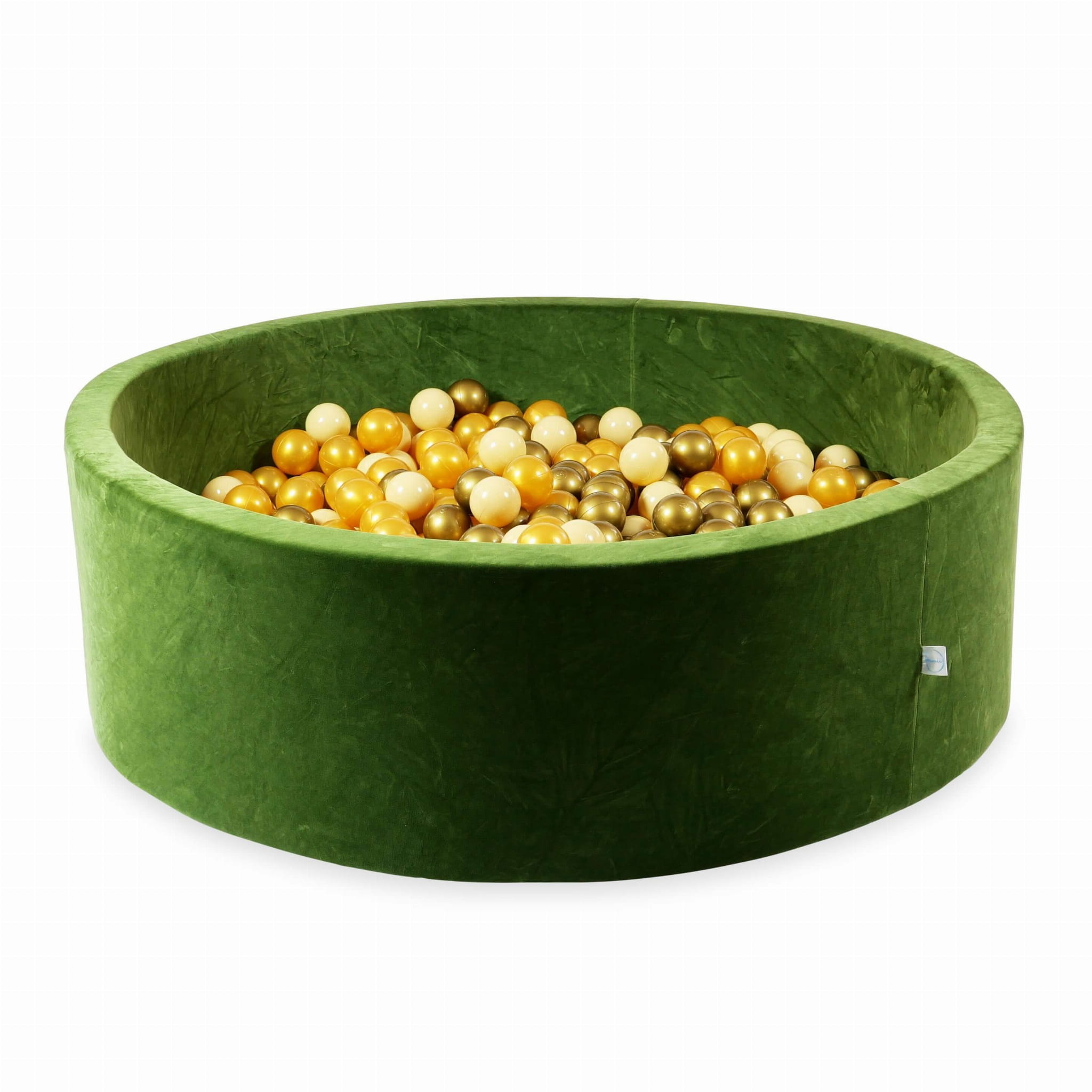 Ballenbak - 700 ballen - 130x40cm - zacht olijfgroen - rond