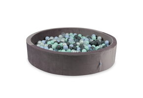 Ballenbak - rond - 130x30cm - 600 ballen - lichtpaars