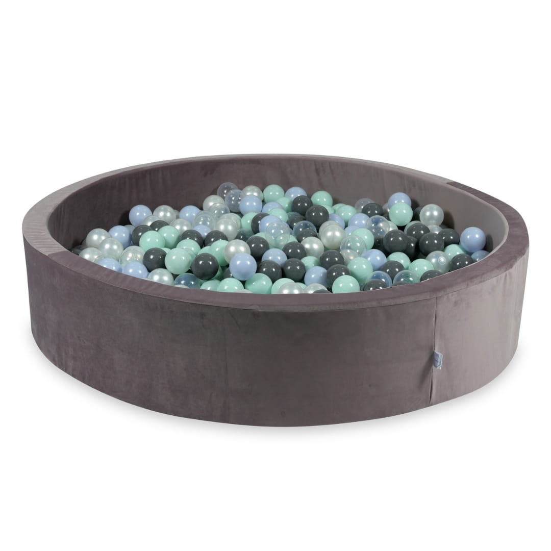 Ballenbak - rond - 130x30cm - 600 ballen - lichtpaars