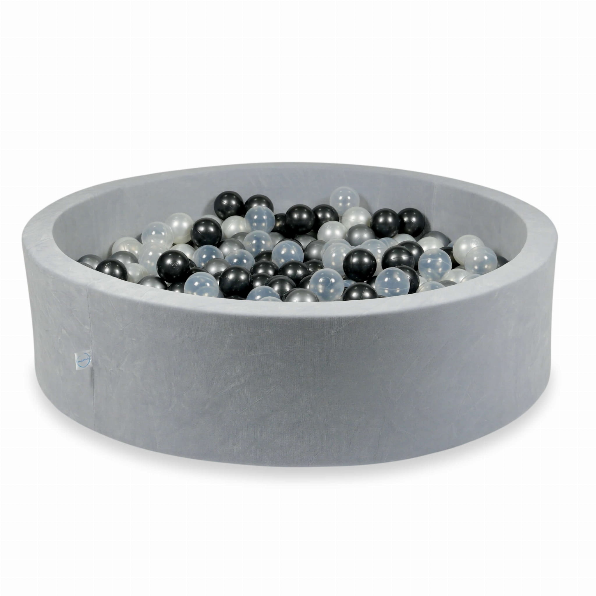 Ballenbak - velvet - lichtgrijs - 110x30cm - 400 ballen