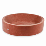 Ballenbak - zonder ballen - terra - rond - 130x30cm - velvet