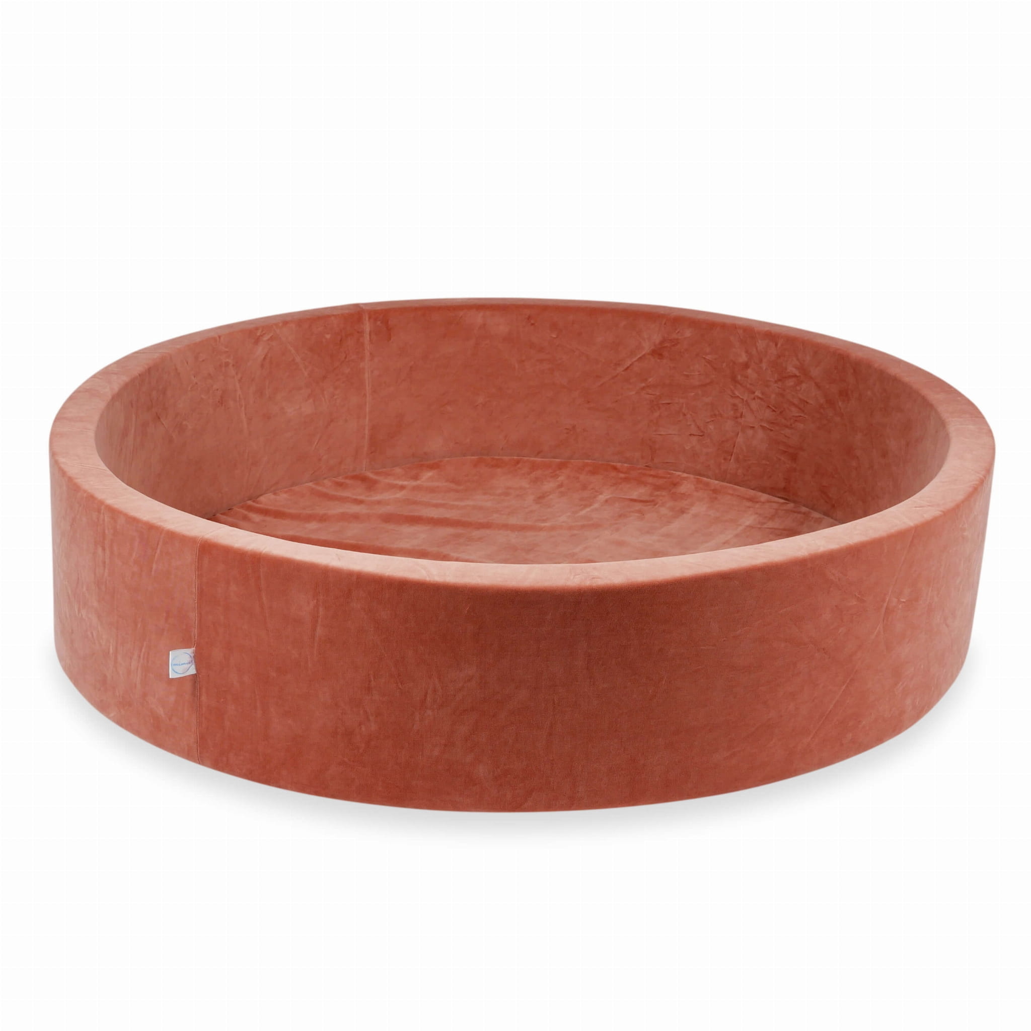 Ballenbak - zonder ballen - terra - rond - 130x30cm - velvet