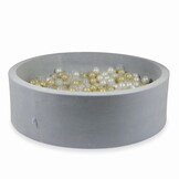 Ballenbak - 700 ballen - lichtgrijs - 130x40cm - velvet