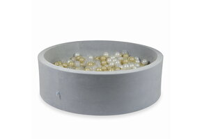 Ballenbak - 700 ballen - lichtgrijs - 130x40cm - velvet