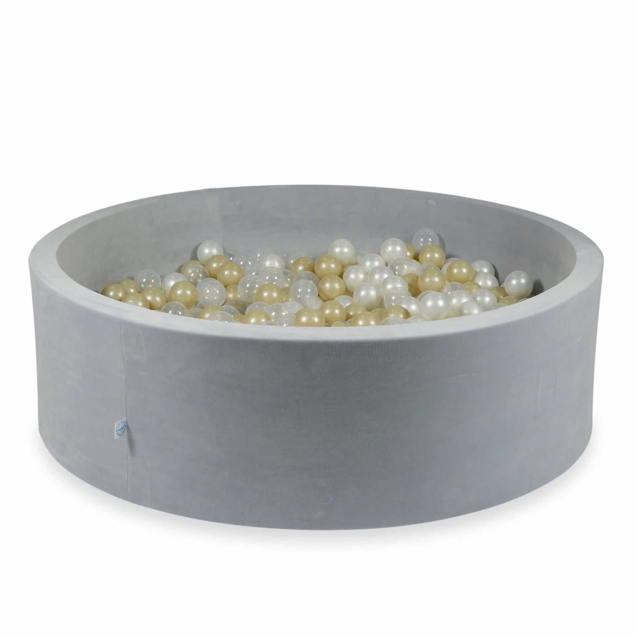 Ballenbak - 700 ballen - lichtgrijs - 130x40cm - velvet