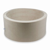 Ballenbak - 90x40cm - beige - zonder ballen - velvet