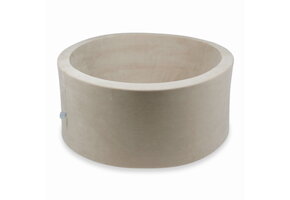 Ballenbak - 90x40cm - beige - zonder ballen - velvet