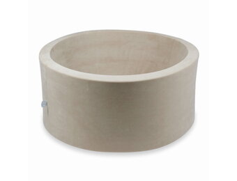 Ballenbak - 90x40cm - beige - zonder ballen - velvet