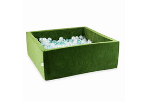 Ballenbak - 600 ballen - zacht olijfgroen - 110x110x40cm