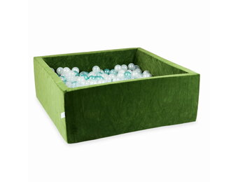 Ballenbak - 600 ballen - zacht olijfgroen - 110x110x40cm