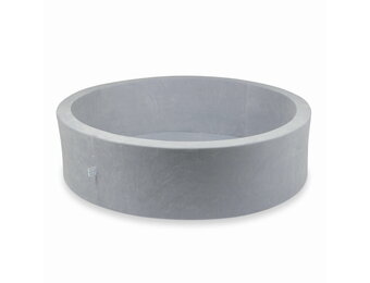 Ballenbak - lichtgrijs - rond - zonder ballen - 110x30cm