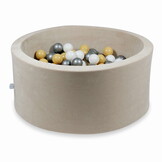 Ballenbak - 300 ballen - 90x40cm - beige - velvet