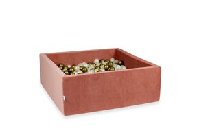 Ballenbak - terra - 600 ballen - 110x110x40cm - velvet