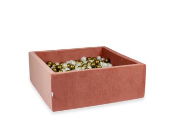 Ballenbak - terra - 600 ballen - 110x110x40cm - velvet