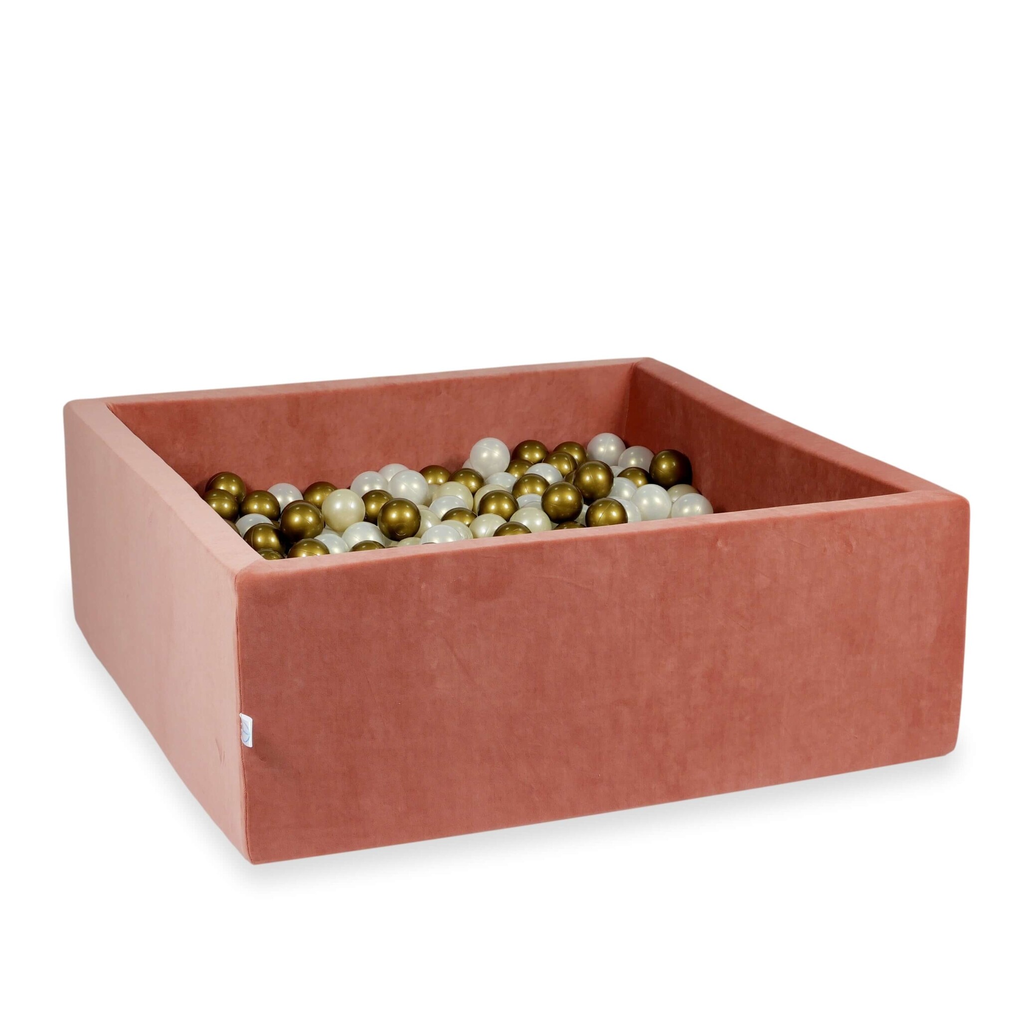 Ballenbak - terra - 600 ballen - 110x110x40cm - velvet