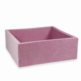 Ballenbak - roze - zonder ballen - vierkant - 110x110x40cm