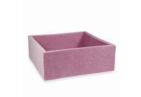 Ballenbak - roze - zonder ballen - vierkant - 110x110x40cm