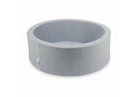 Ballenbak - lichtgrijs - rond - 90x30cm - zonder ballen