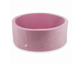 Ballenbak - 110x40cm - rond - roze - zonder ballen