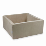 Ballenbak - beige - zonder ballen - velvet - 90x90x40cm