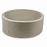 Ballenbak - beige - 110x40cm - zonder ballen - rond