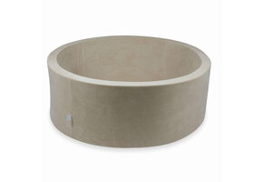 Ballenbak - beige - 110x40cm - zonder ballen - rond