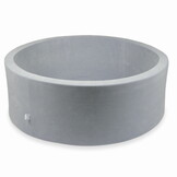 Ballenbak - rond - zonder ballen - 110x40cm - lichtgrijs